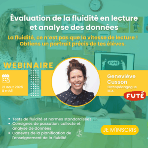 WEBINAIRE Évaluation de la fluidité en lecture et analyse des données